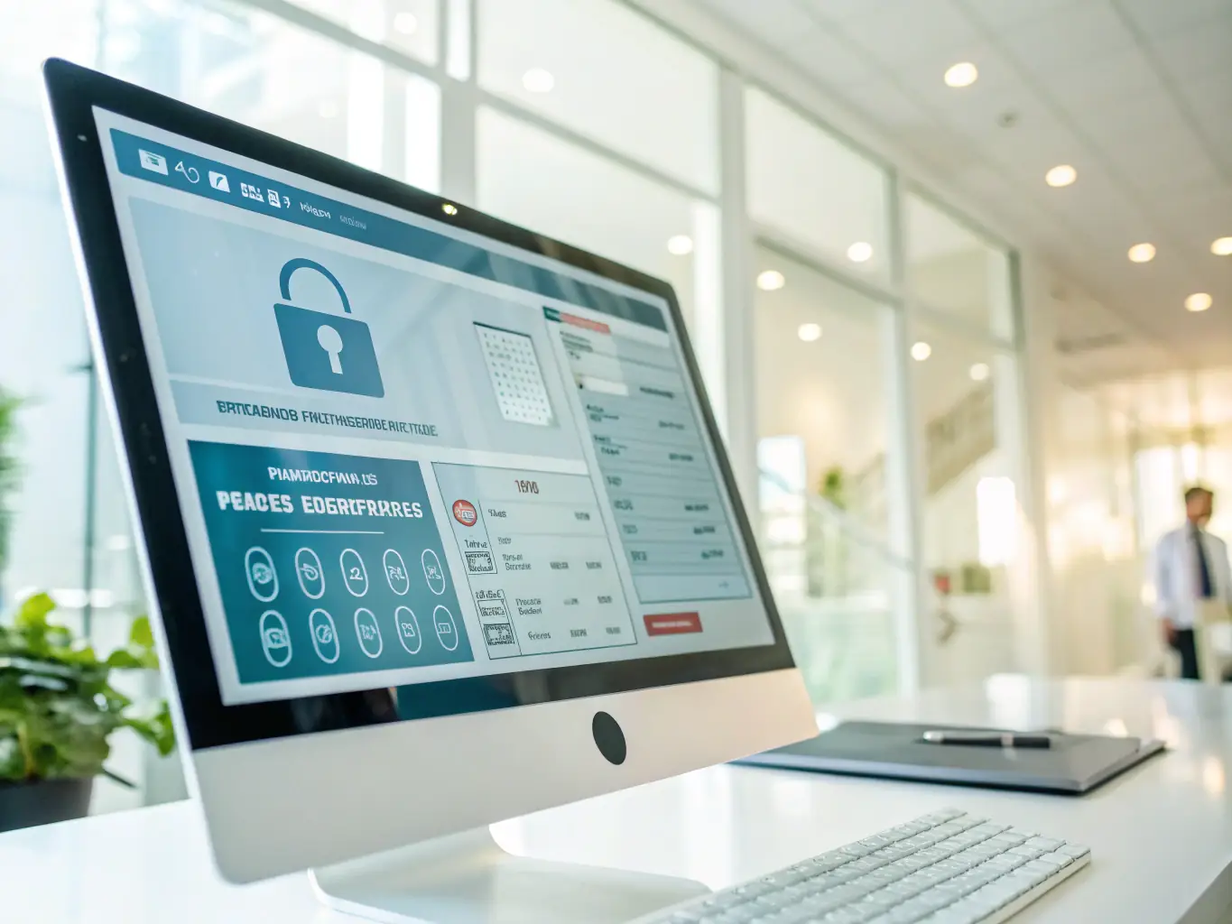 A secure digital interface displaying a HIPAA compliance badge, emphasizing Nexa-Radiology's commitment to data security and patient privacy.