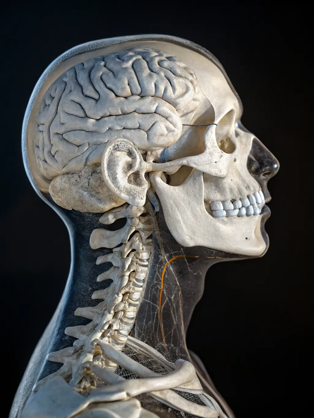 A high-resolution CT scan image showcasing intricate anatomical details, highlighting the advanced technology used in CT reporting.